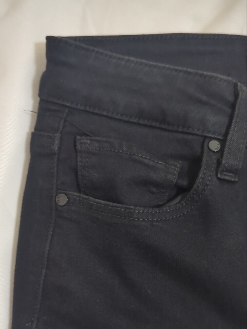 PAIGE Gemma Skinny Jean, Color Black Shadow Size 25 - Picture 6 of 15